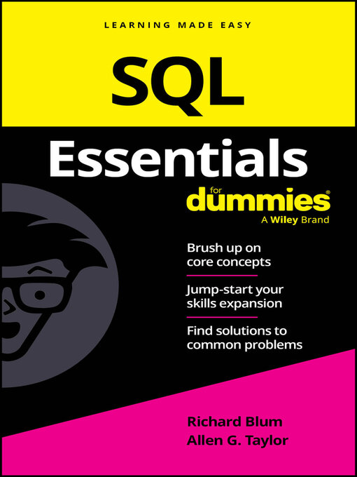 Title details for SQL Essentials For Dummies by Richard Blum - Available